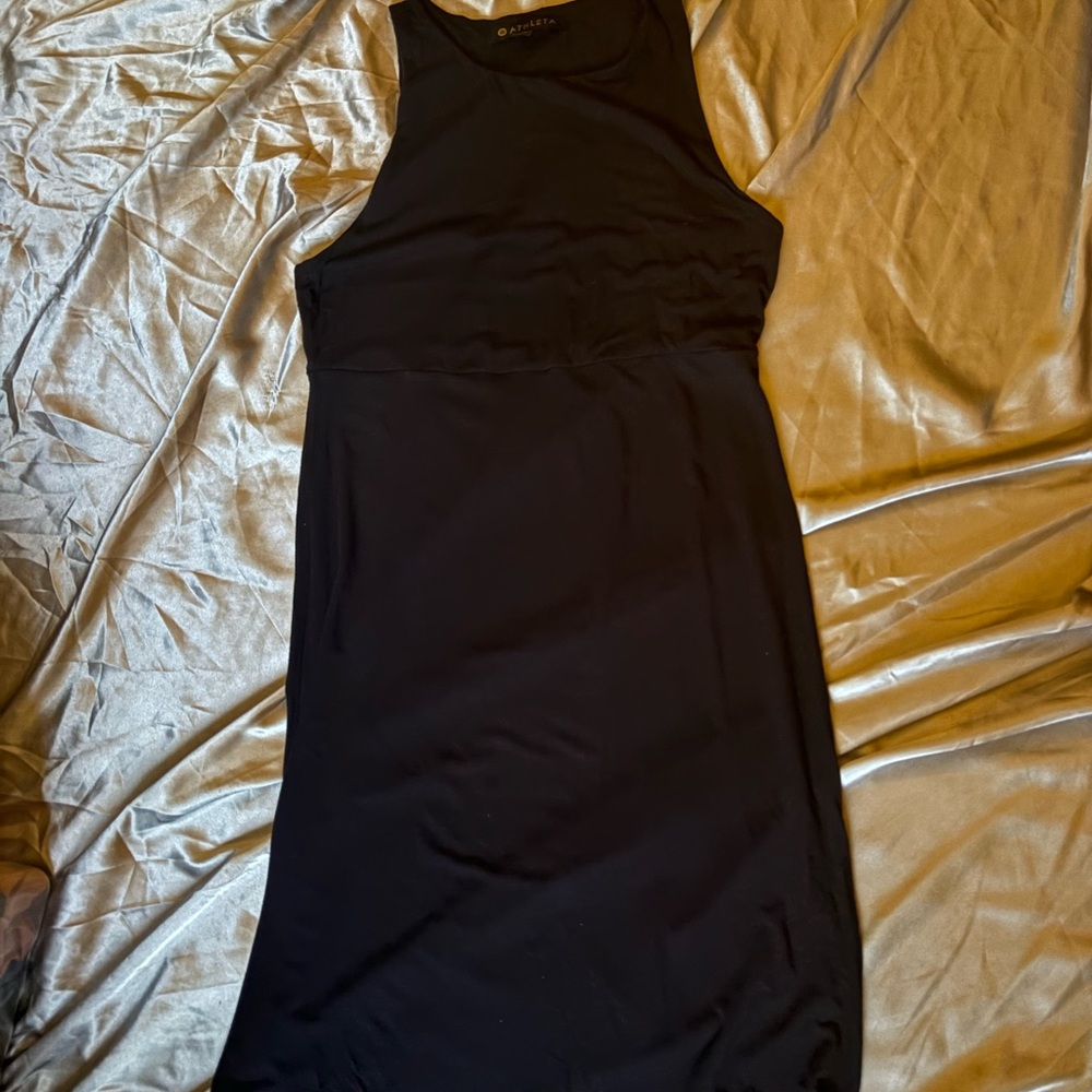Athleta Black Backless Dress